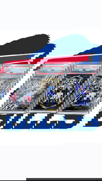 LOT OF 3 JOSH ALLEN PANINI SELECT ZEBRA ROOKIES ALL 3 PSA 10s 