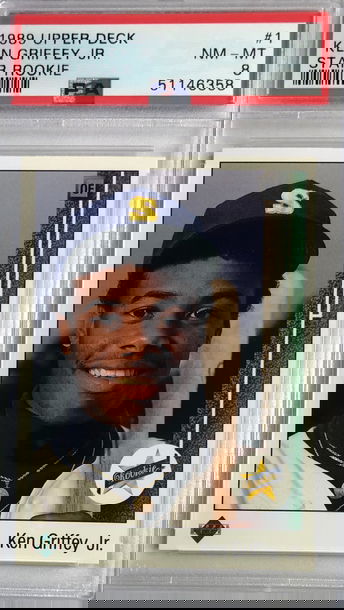 1989 Upper Deck Ken Griffey Jr Rookie PSA 8 NM-MT