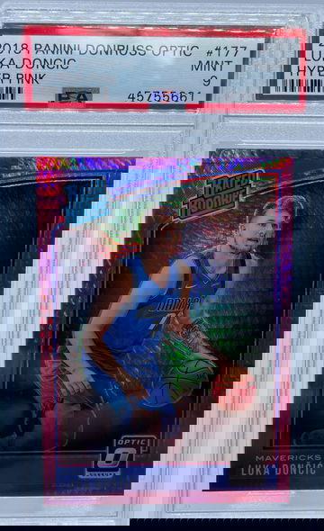 2018 Panini Donruss Optic Luka Doncic HYPER PINK #177 PSA 9 MINT