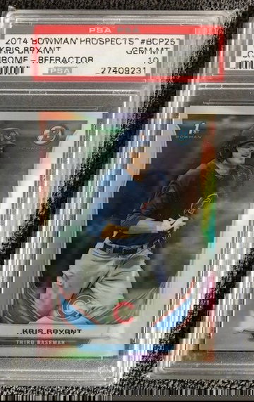 2014 Kris Bryant 1st Bowman Refractor - /500 PSA 10