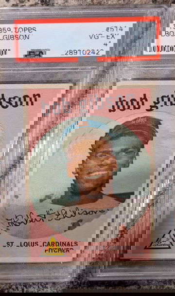 1959 Topps Bob Gibson Rookie PSA 4 Centered 