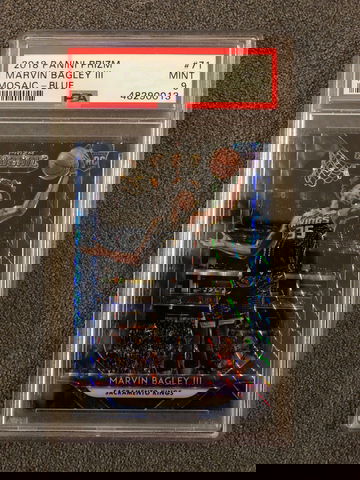 2018 Prizm Mosaic - Marvin Bagley III - Rookie Mosaic Blue PSA 9 Mint