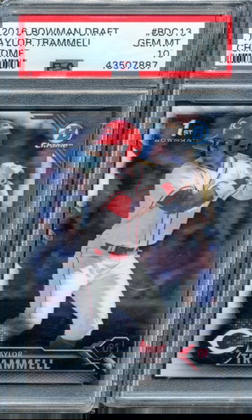 2016 Bowman Chrome Taylor Trammell 1st Rookie RC PSA 10 GEM MINT