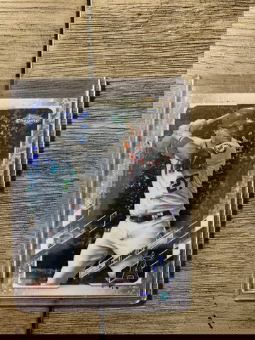 2021 Topps Chrome Mike Trout Black/White Diamond Refractor