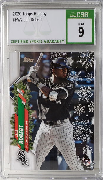 2020 Topps Holiday Luis Robert CSG 9