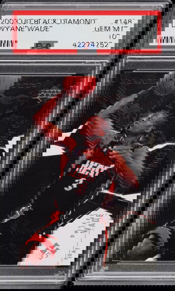 2003 UpperDeck Black Diamond Dwyane Wade #148 PSA 10 Gem Mint Rookie RC