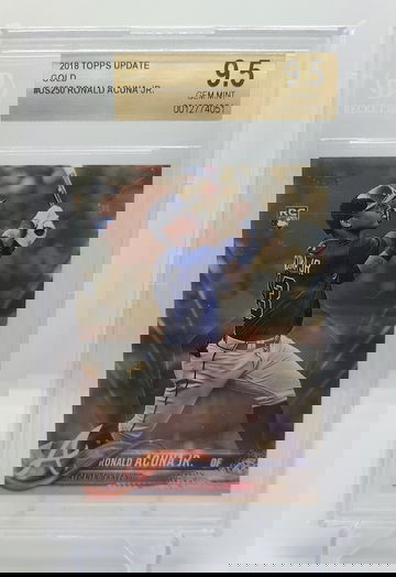 2018 Topps Update Ronald Acuna Jr. Gold BGS 9.5
