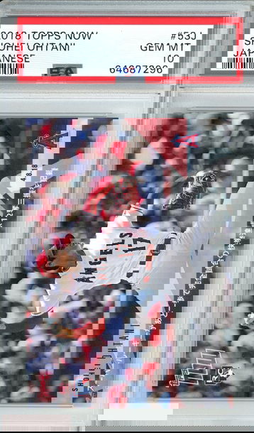 2018 TOPPS NOW SHOHEI OHTANI #53J JAPANESE ROOKIE PSA 10 GEM MT