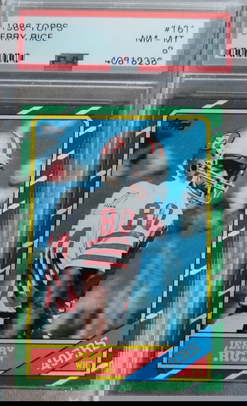 1986 Topps Jerry Rice PSA 8