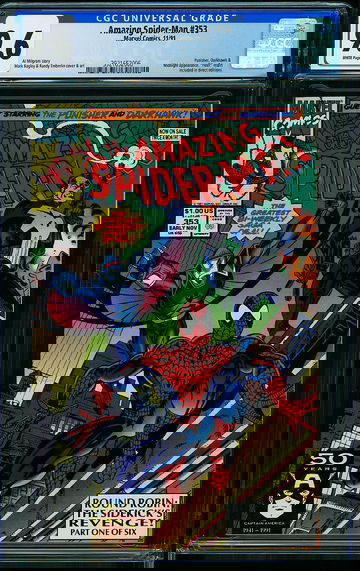AMAZING SPIDER-MAN #353, CGC 9.6 NM+