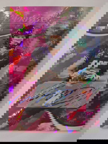 2023 panini Prestige #362 Max Duggan Pink Rookie Auto X Points 21/25