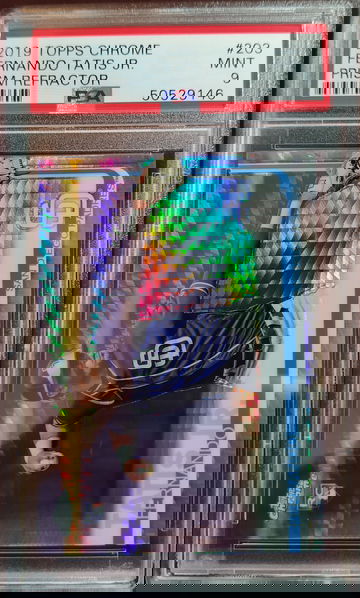 2019 Topps Chrome Prism Refractor Fernando Tatis Jr. #203 PSA 9