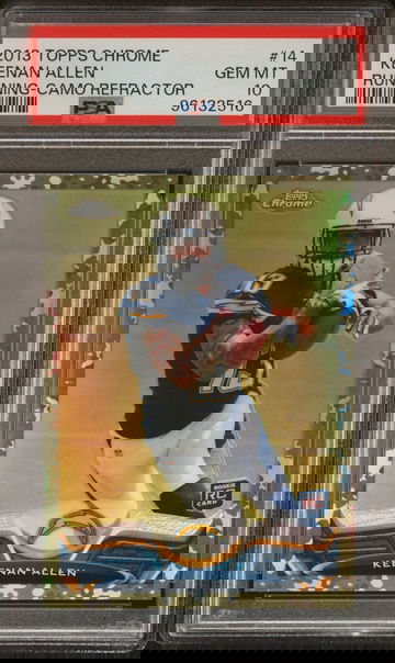 2013 Topps Chrome Keenan Allen Camo Refractor Rookie RC /499 14 Chargers PSA 10