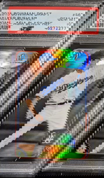 2015 Bowman Draft Chrome #46 Asia Black Refractor Walker Buehler PSA 10 Dodgers