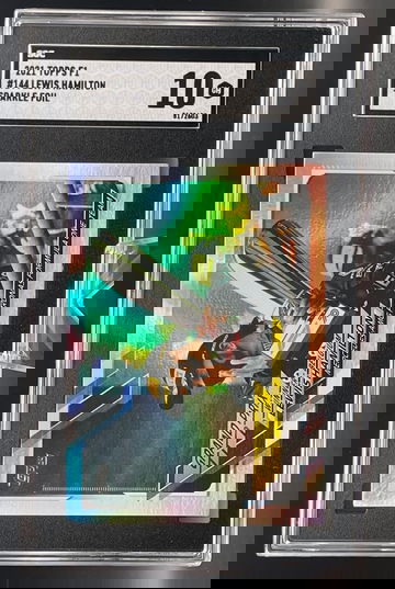 Lewis Hamilton 2021 Topps Formula 1 F1 Sparkle Foil SGC 10 #144 Mercedes Grand Prix Winners - Belgium 