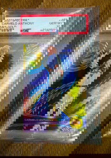 2021 Panini Spectra Carmelo Anthony Asia Gold /10 PSA 10 #68