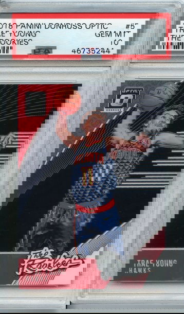 Trae Young Donruss Optic The Rookies PSA 10 NEP 244