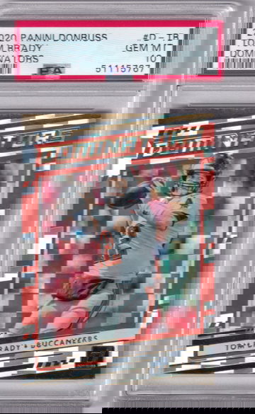 Tom Brady 2020 Panini Donruss Dominators D-TB PSA 10