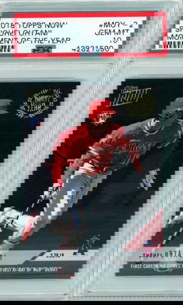 2018 Topps Now #MOY-2 Shohei Ohtani Moment of the Year PSA 10 GEM MINT!