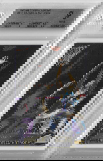 2003 Topps Chrome Carmelo Anthony Rookie #113 BGS9