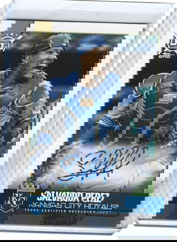 SALVADOR PEREZ 2021 TOPPS BIG LEAGUE AUTOGRAPH AUTO -ROYALS!!