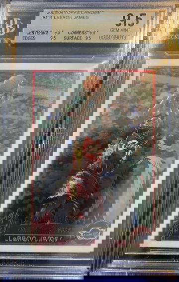 LEBRON JAMES TOPPS CHROME ROOKIE BGS 9.5 GEM MINT (ALL 9.5s)