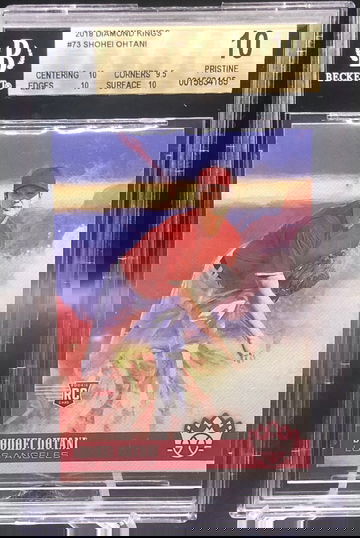 2018 Diamond Kings Shohei Ohtani Rookie Card #73 BGS 10