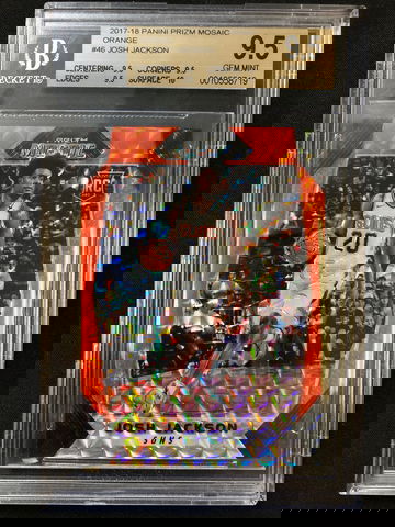 2017-18 Panini Prizm Mosaic - Josh Jackson - Rookie Orange BGS 9.5 Gem Mint