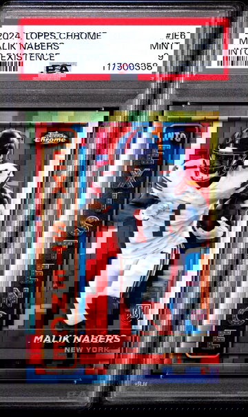 2024 Topps Chrome Into Existence Malik Nabers #IE6 PSA 9