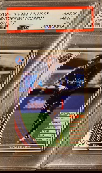 Christopher Nkunku 2016-17 Panini WCCF PSA 9 RC