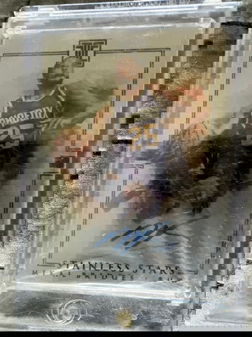 2018-19 impeccable basketball Mikal Bridges Stainless Stars Auto /99