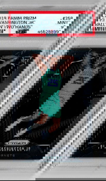 2019 Prizm  PJ Washington Ball In Two Hands  PSA 9