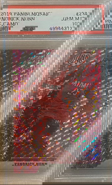 2019 Mosaic Kendrick Nunn Pink Camo PSA 10