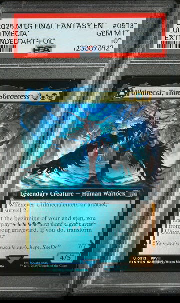 2025 Magic the Gathering Final Fantasy Extended Art-Foil Ultimecia, Omnipotent/Ultimecia, Time Sorceress #0513 /5 PSA 10