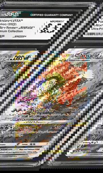 2022 Pokemon Black Star Promos UPC Charizard VSTAR #SWSH262 Promo CGC 8.5