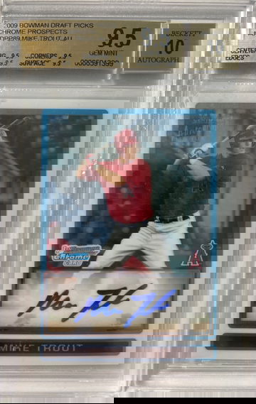 2009 Bowman Chrome Mike Trout Auto