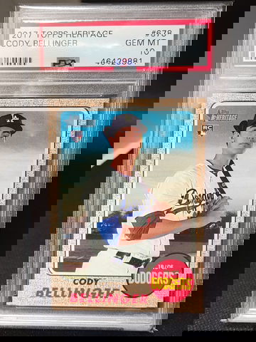 2017 Topps Heritage Cody Bellinger Psa 10