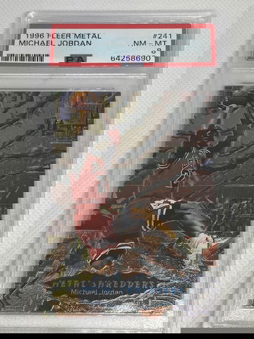 Michael Jordan 1996 Fleer Metal PSA 8