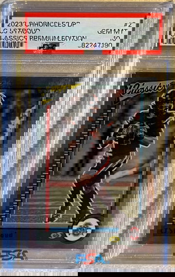 2023 Chronicles Draft Pick C.J. Stroud RC Classics Premium Edition PSA 10