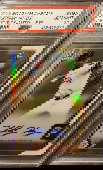 2015 Bowman Chrome Ke'Bryan Hayes Autograph Refractor PSA 10