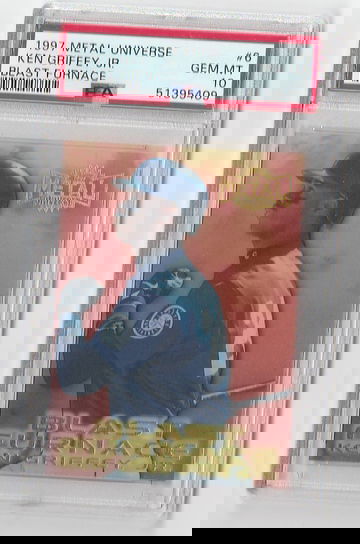 PSA 10 GEM MINT 1997 METAL UNIVERSE KEN GRIFFEY JR BLAST FURNACE #6