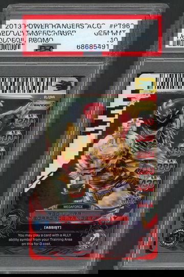 2013 Power Rangers ACG Red Ultra Megaforce Ranger Holofoil Promo PSA 10