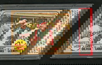 1968 Topps Manager's Dream Oliva Cardenas Clemente #480 PSA 8