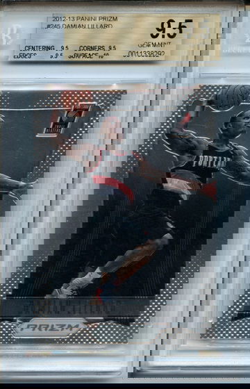 2012-13 Panini Prizm Damian Lillard Rookie #245 BGS Gem Mint 9.5