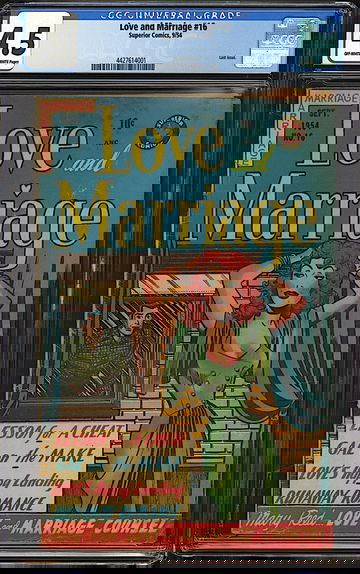 Love and Marriage #16 CGC 4.5 Superior Comics 1954 Golden Age Romance Last Issue