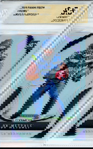 2019 PANINI PRIZM DK METCALF #343 SILVER PRIZM ROOKIE RC BGS 9.5 GEM MINT
