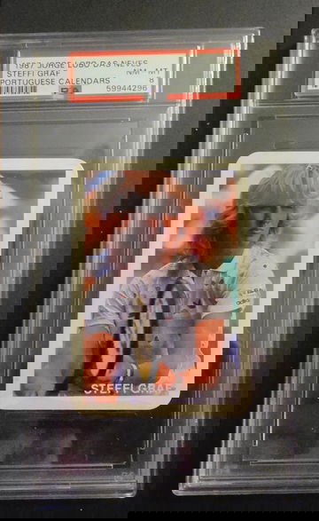 1987 Jorge Lobo Das Neves Portuguese Calendars Steffi Graf PSA 8