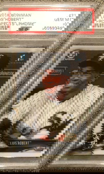 2018 Bowman Prospects Chrome Luis Robert RC Rookie PSA 10