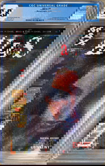 Alias #1 CGC 9.8 White Pages First Appearance of Jessica Jones