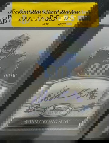 2010 Topps Bowman Sterling Ndamukong Suh Refractor Auto #BSANS /50